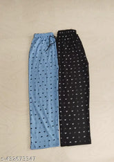 RoyalBlueBLCK women's pure cotton above-knee pyjama combo pack (2 pcs), Indian brand